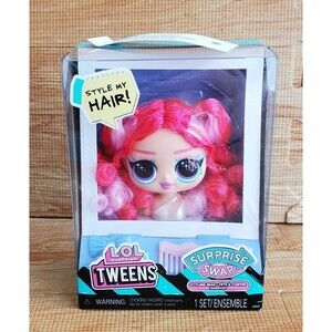 LOL Surprise Swap Tweens Styling Head With Pink Hair NIB